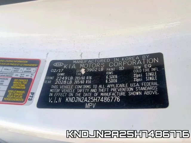 KNDJN2A25H7486776 фото 2
