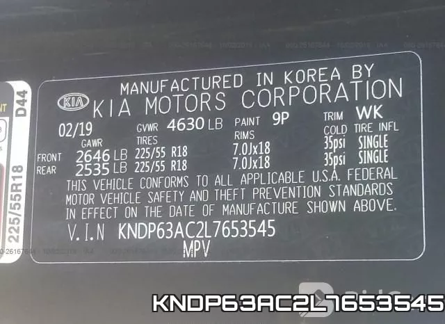 KNDP63AC2L7653545 фото 6