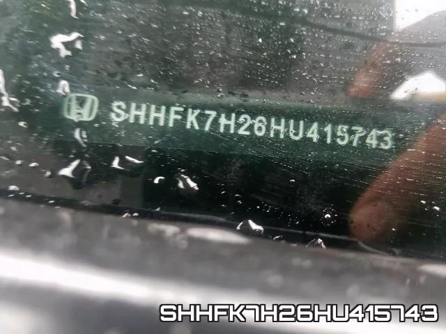 SHHFK7H26HU415743 фото 2