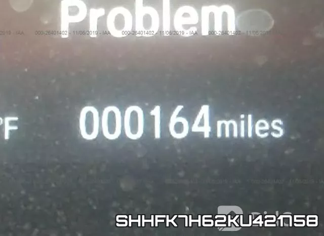 SHHFK7H62KU421758 фото 7