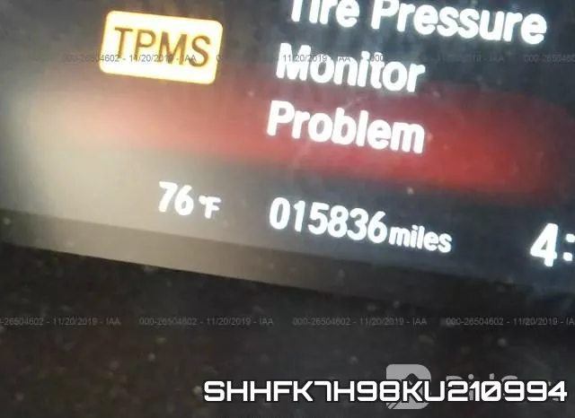 SHHFK7H98KU210994 фото 8