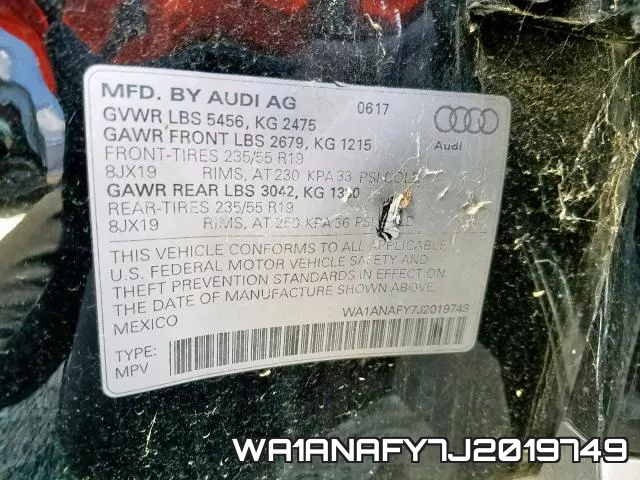 WA1ANAFY7J2019749 фото 2