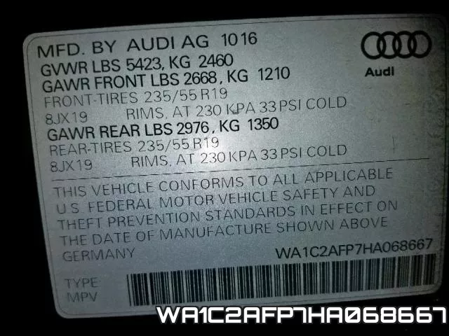 WA1C2AFP7HA068667 фото 2