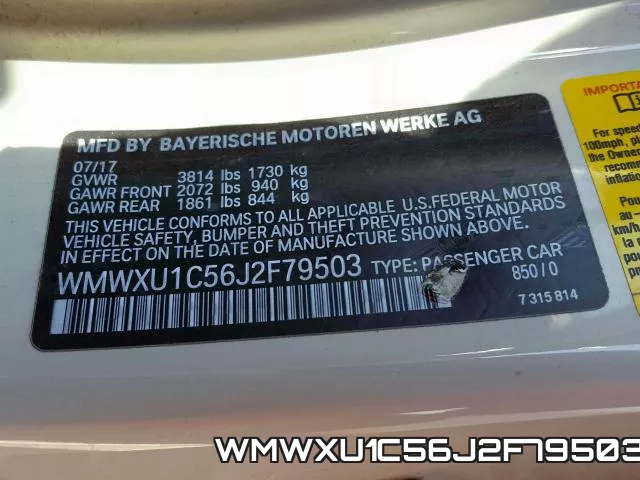 WMWXU1C56J2F79503 фото 2