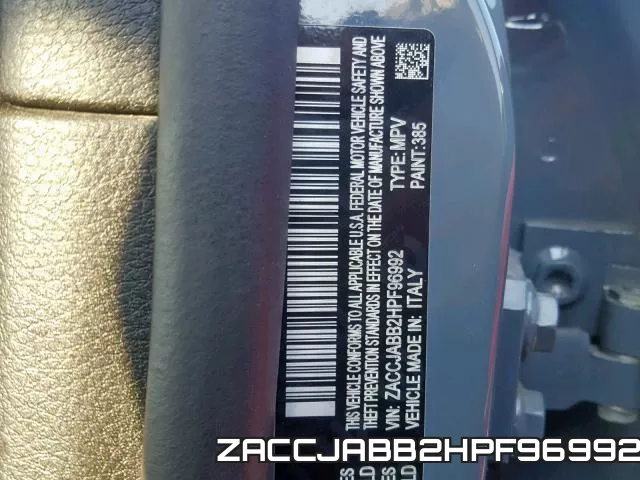 ZACCJABB2HPF96992 фото 2