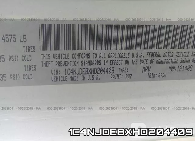 1C4NJDEBXHD204409 фото 10