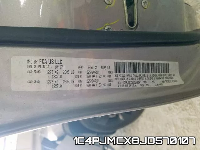 1C4PJMCX8JD570107 фото 2