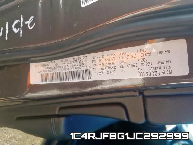 1C4RJFBG1JC292999 фото 2