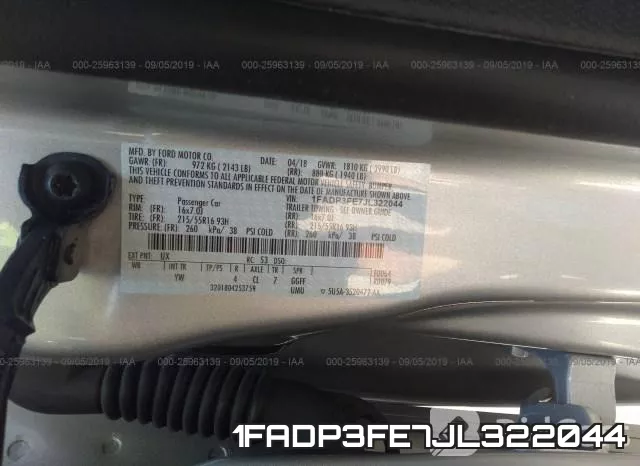 1FADP3FE7JL322044 фото 10