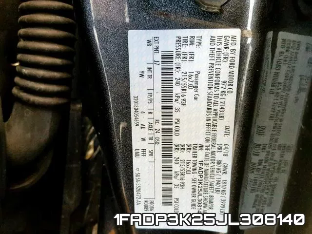 1FADP3K25JL308140 фото 2