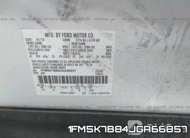1FM5K7B84JGA66857 фото 8