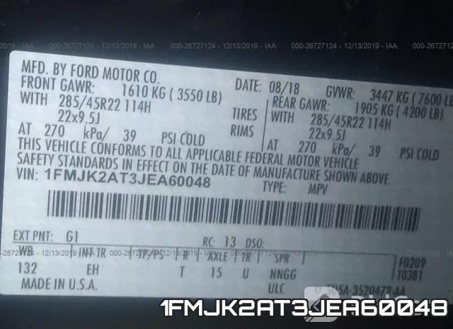 1FMJK2AT3JEA60048 фото 10