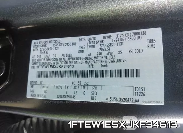 1FTEW1E5XJKF34613 фото 6
