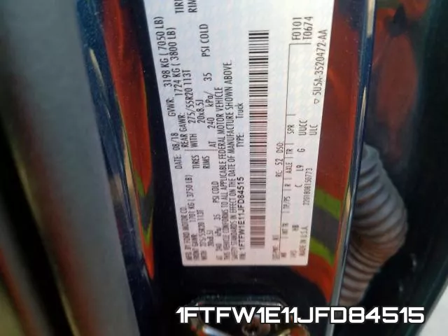 1FTFW1E11JFD84515 фото 2