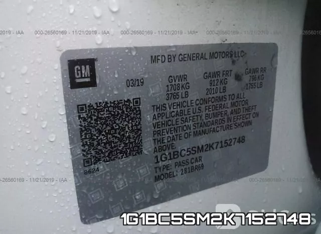 1G1BC5SM2K7152748 фото 9