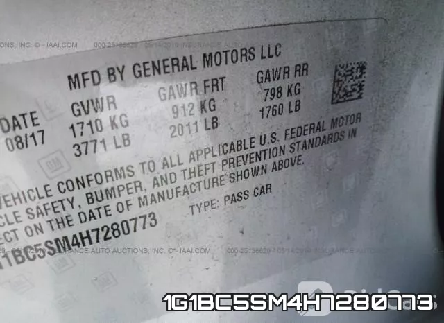 1G1BC5SM4H7280773 фото 10