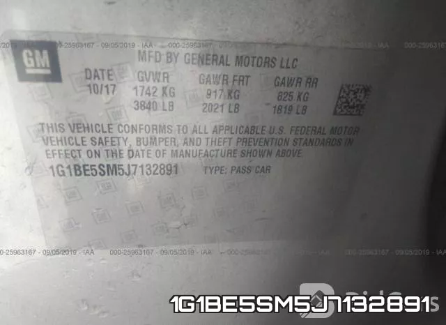 1G1BE5SM5J7132891 фото 10