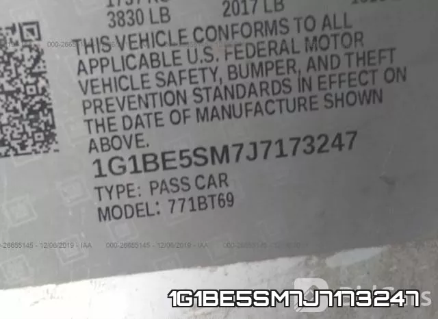 1G1BE5SM7J7173247 фото 9