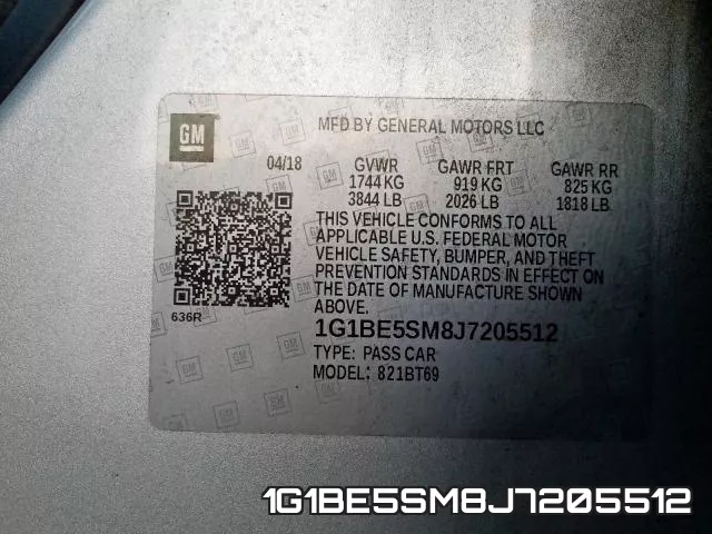 1G1BE5SM8J7205512 фото 2