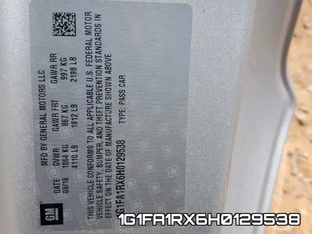 1G1FA1RX6H0129538 фото 2