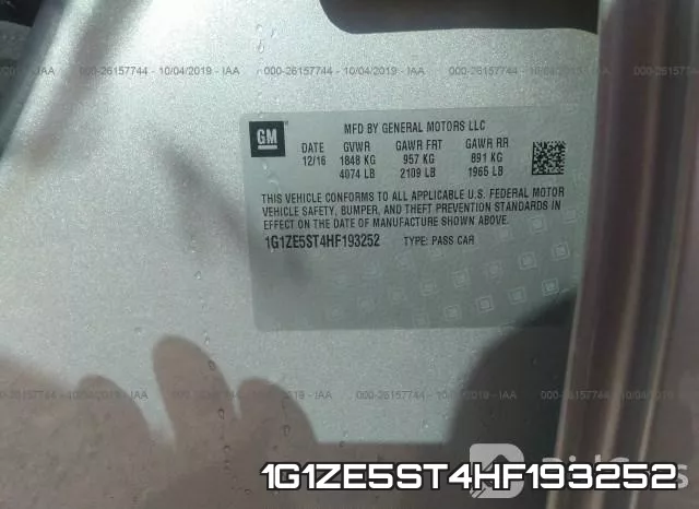 1G1ZE5ST4HF193252 фото 9