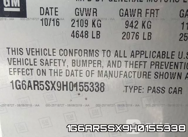 1G6AR5SX9H0155338 фото 9