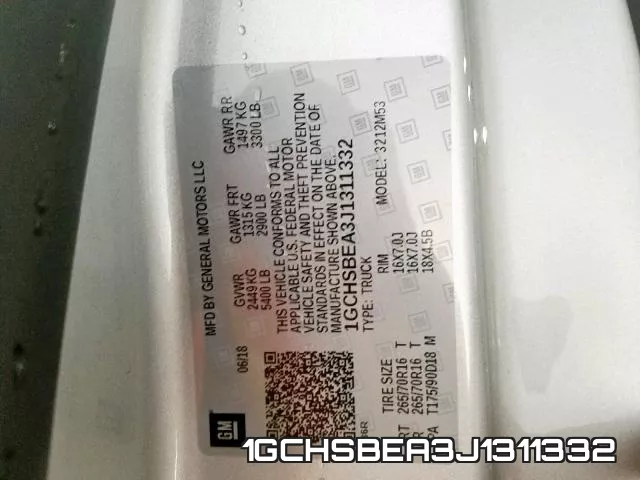 1GCHSBEA3J1311332 фото 2