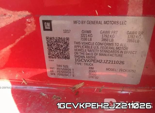 1GCVKPEH2JZ211026 фото 6