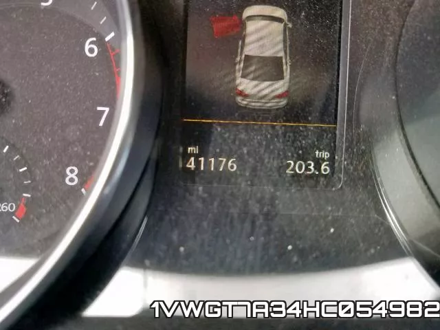 1VWGT7A34HC054982 фото 8