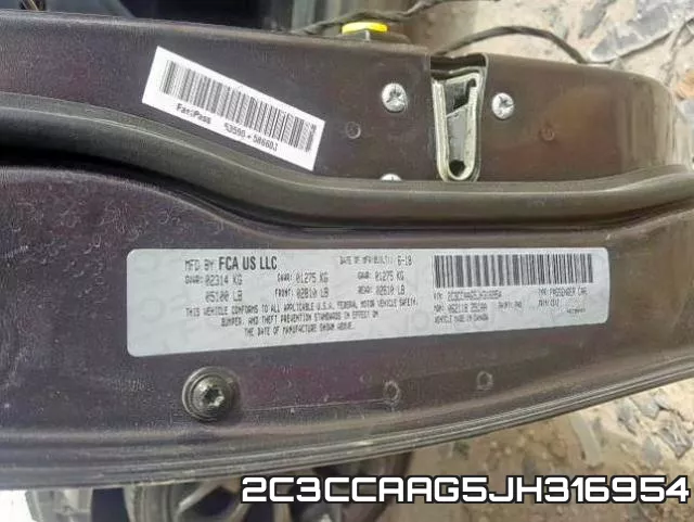 2C3CCAAG5JH316954 фото 2