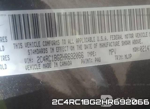2C4RC1BG2HR692066 фото 8
