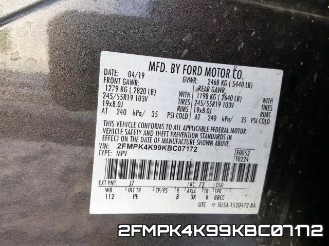 2FMPK4K99KBC07172 фото 2