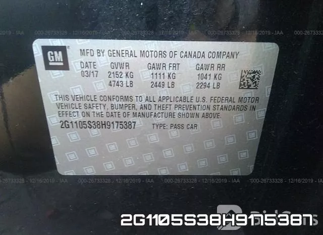 2G1105S38H9175387 фото 9