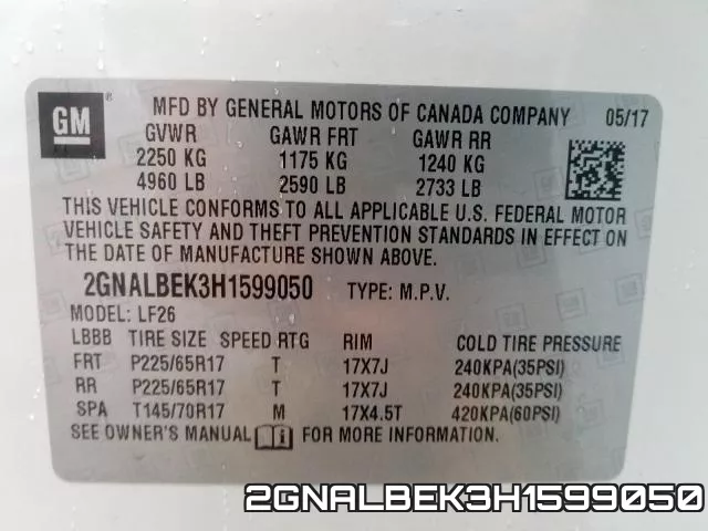 2GNALBEK3H1599050 фото 2