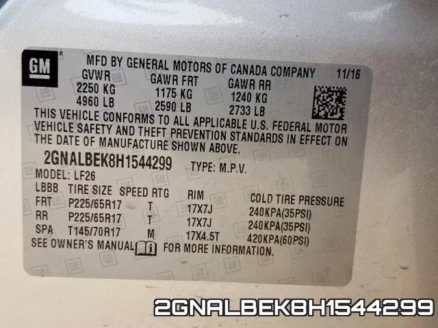 2GNALBEK8H1544299 фото 2