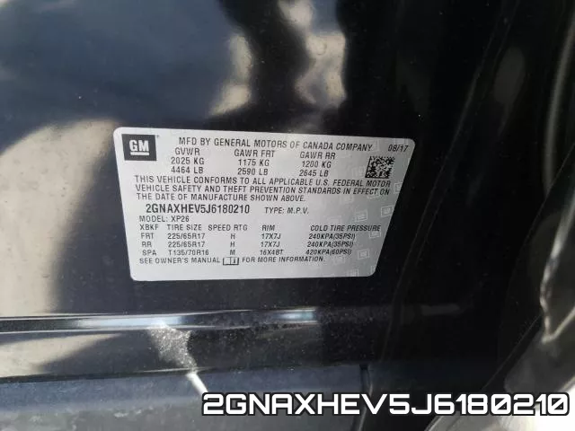 2GNAXHEV5J6180210 фото 2