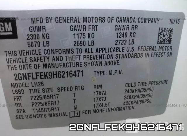 2GNFLFEK9H6216471 фото 10