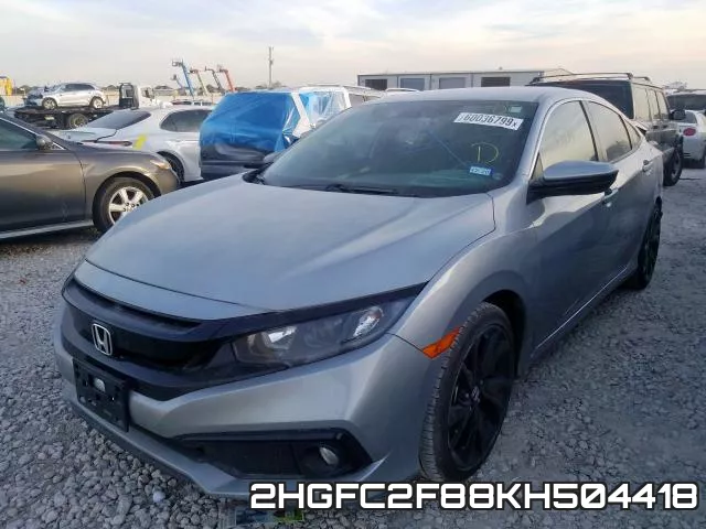 2HGFC2F88KH504418 фото 3