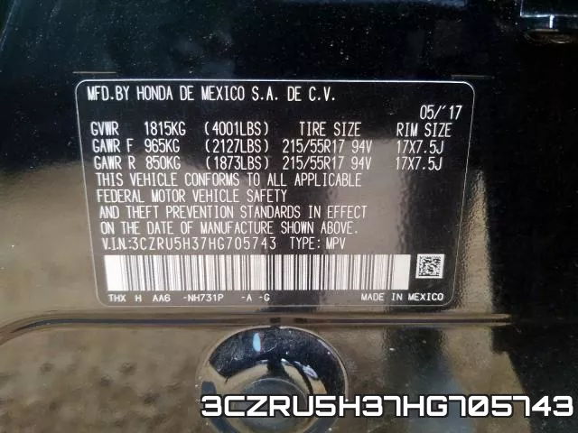 3CZRU5H37HG705743 фото 2