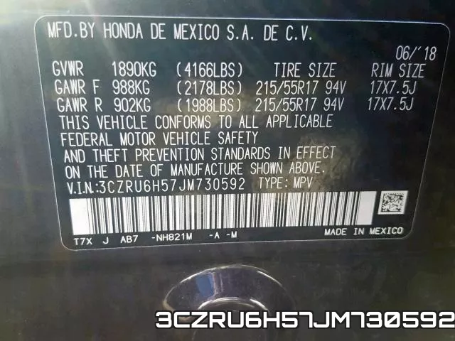 3CZRU6H57JM730592 фото 2