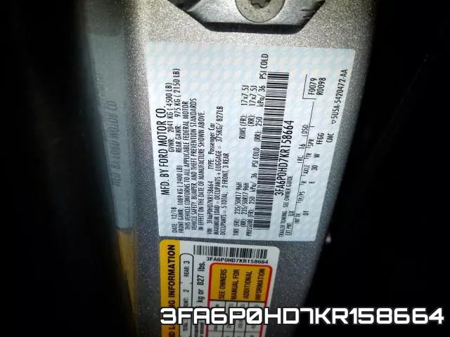 3FA6P0HD7KR158664 фото 2
