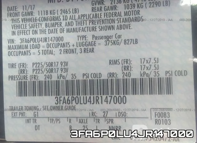 3FA6P0LU4JR147000 фото 9