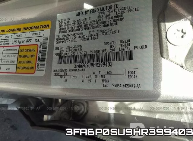 3FA6P0SU9HR399403 фото 10