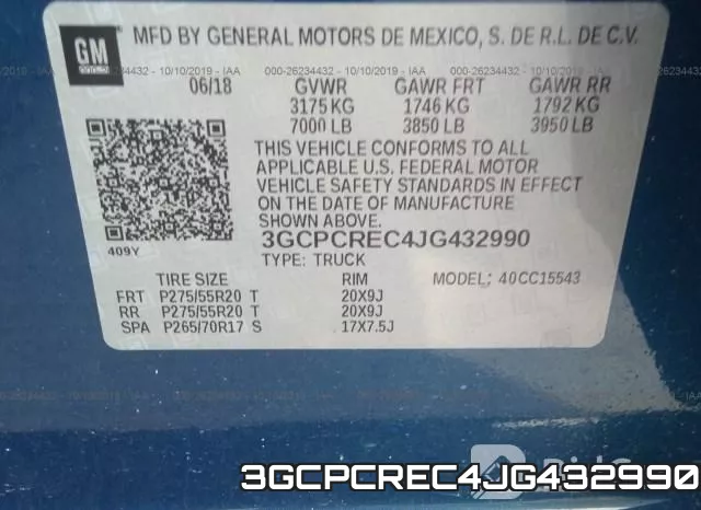 3GCPCREC4JG432990 фото 10