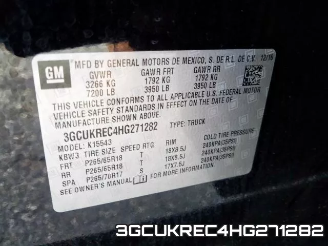 3GCUKREC4HG271282 фото 2