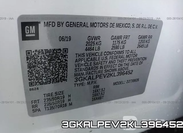 3GKALPEV2KL396452 фото 9