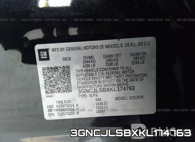3GNCJLSBXKL174763 фото 8