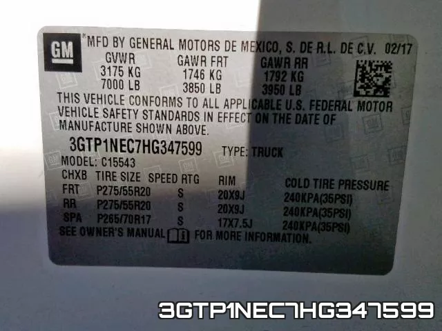 3GTP1NEC7HG347599 фото 2