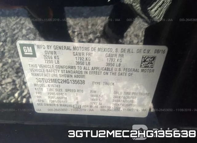 3GTU2MEC2HG135638 фото 10