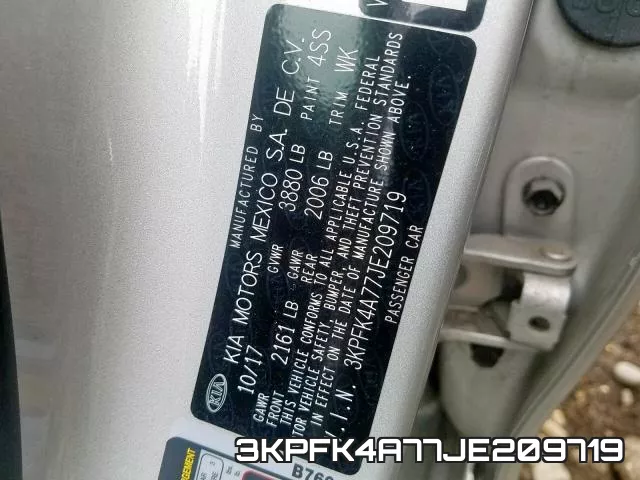 3KPFK4A77JE209719 фото 2